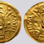 Central Asia / Silk Road, AV bracteate, imitations of Byzantine style