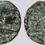 Indo-Scythians, AE tetradrachm, Posthumous issue of Hermaeus