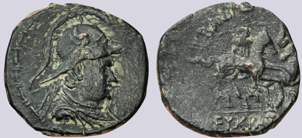 Bactrian Greeks, AE unit, Eukratides