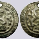 Central Asia / Silk Road, AR bracteate in Hunnic style