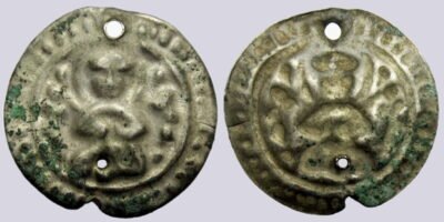 Central Asia / Silk Road, AR bracteate in Hunnic style