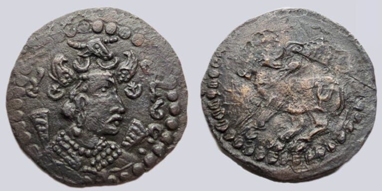 Western Turks, AE ½ drachm, Later Nezak, Type 270