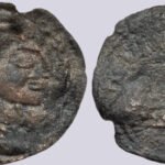 Alchon Huns, AE obol, Anonymous Alkhan Ruler