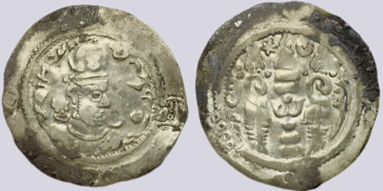 Yabghu of Tokharestan, AR drachm, "Hormazd IV" imitation, countermarks