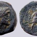 Bactrian Greeks, AE dichalkon, Diodotos II Theos