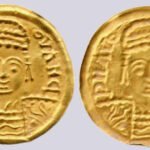 Central Asia / Silk Road, AV bracteate, imitations of Byzantine style