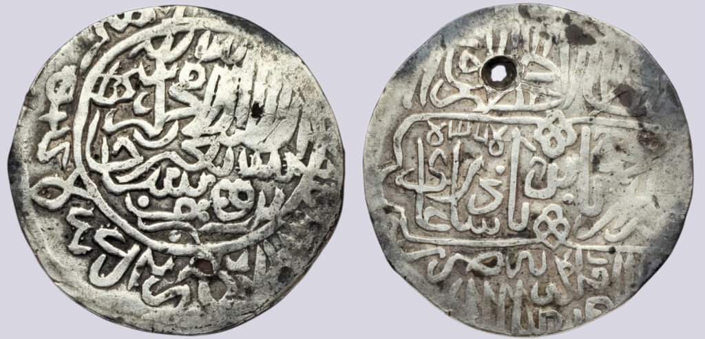 Mughal, AR tanka, Zahir al-din Babur, Agra, 936AH