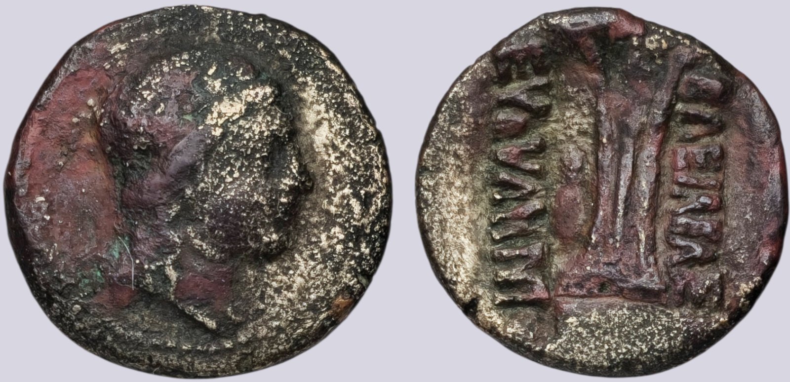 PSX_1065 Bactrian Greeks, AE-NI unit, Euthydemos II - Image 1