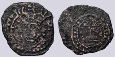 Hunnic Tribes. Turk Shahi Kings, AE unit, Type 315