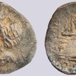 Indo-Parthians, AE tetradrachm, Farn-Sasan