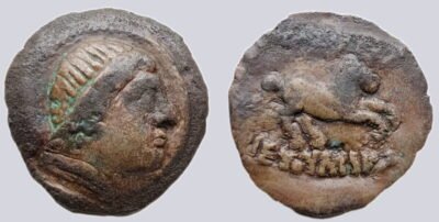 Bactrian Greeks, AE unit, Euthydemos I, local imitation