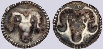 Central Asia, Silk Road, AR bracteate in Hunnic style