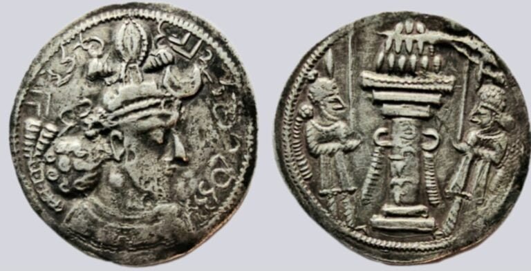 Sasanians, AR drachm, Yazdegird I, Herat