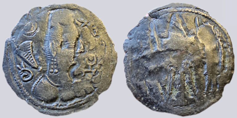 Alchon Huns, AR drachm, temp. Khingila