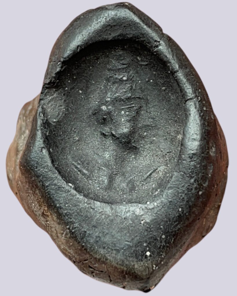 Hunnic Clay Sealing. Alkhan / Alchon Huns. 5th cent. AD