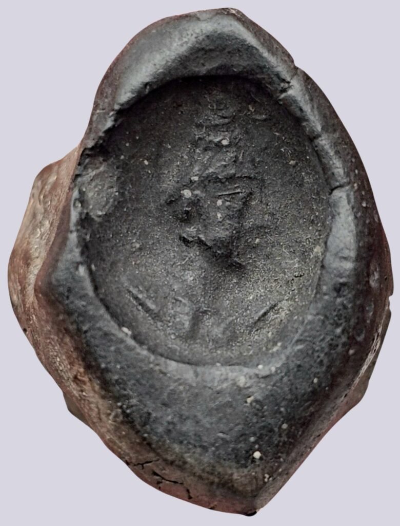 Hunnic Clay Sealing. Alkhan / Alchon Huns. 5th cent. AD
