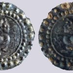 Central Asia, Silk Road, AE bracteate in Hunnic style