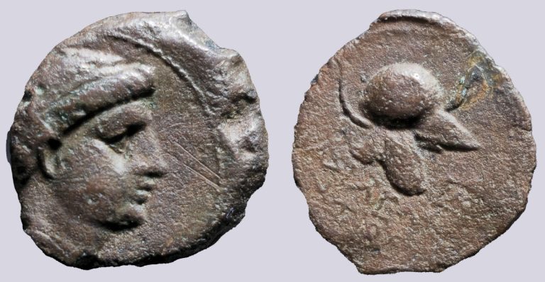 Seleucids in Bactria, AE unit, Antiochus I - Image 1