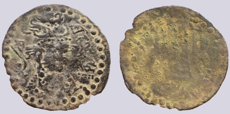 Western Turks, AE drachm, Sri Ranasrikari - Image 1