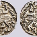 Islamic AR bracteate. Central Asian Horseman. 13th cent. AD