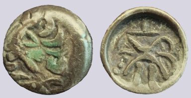 Central Asia / Silk Road, hunnic AE imitations of Byzantine style