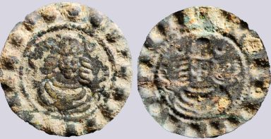 Central Asia, Silk Road, AE bracteate of Hunnic style