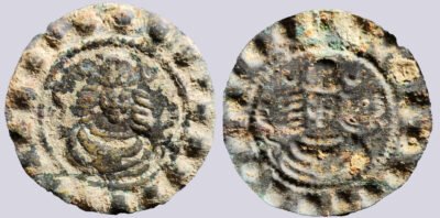 Central Asia, Silk Road, AE bracteate of Hunnic style