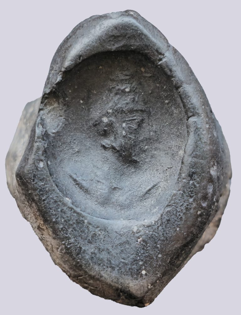 Hunnic Clay Sealing. Alkhan / Alchon Huns. 5th cent. AD - Image 1