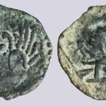 Iranian Huns, AE ½ drachm, Western Turk Influence