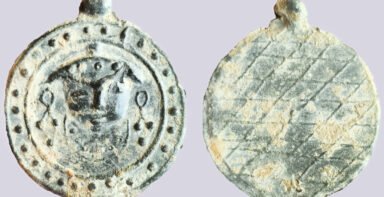 Central Asia, Silk Road, PB pendant in Hunnic style