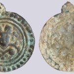 Central Asia, Silk Road, AE bracteate of Hunnic style