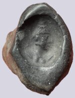 Hunnic Clay Sealing. Alkhan / Alchon Huns. 5th cent. AD