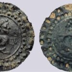 Central Asia, Silk Road, AE bracteate in Hunnic style