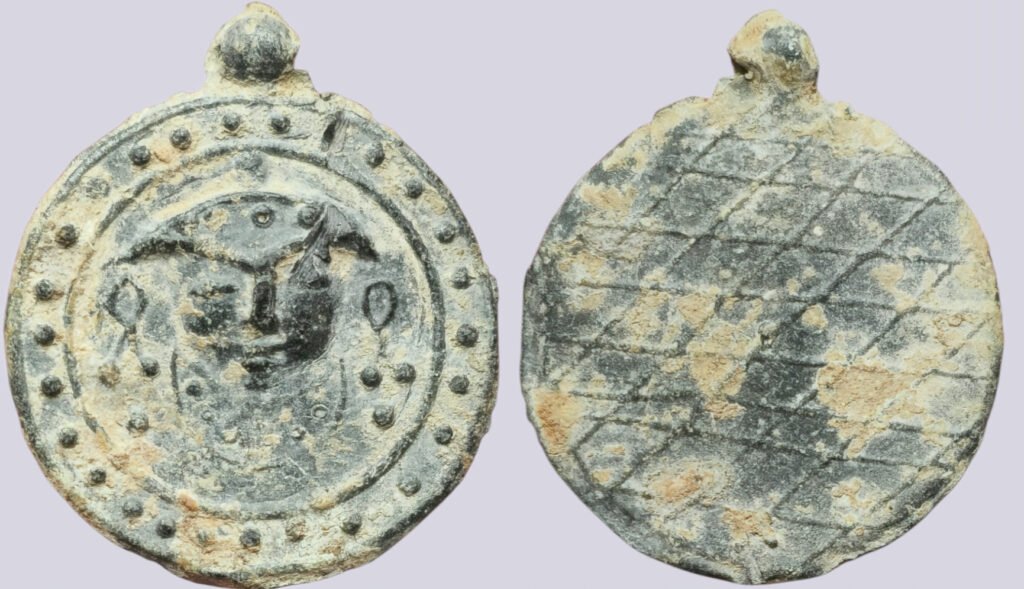 Central Asia, Silk Road, PB pendant in Hunnic style