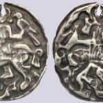 Islamic AR bracteate. Central Asian Horseman. 13th cent. AD