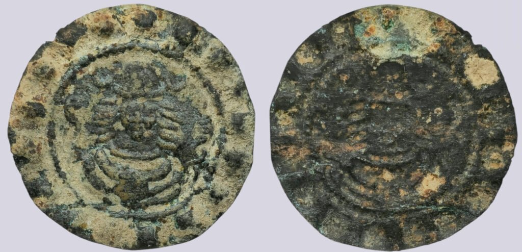 Central Asia, Silk Road, AE bracteate of Hunnic style