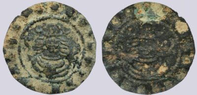 Central Asia, Silk Road, AE bracteate of Hunnic style