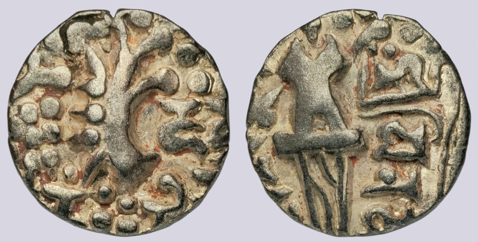 PSX_974 Kidarites, pale AV dinar, Sri Vinayaditya - Image 1