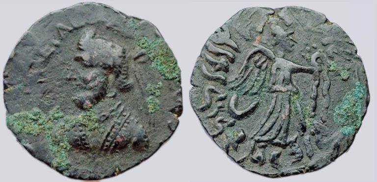 Indo-Parthians, AE tetradrachm, Gondophares