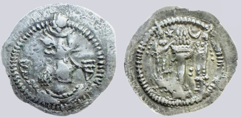 Hunnic Tribes, AR drachm, Hephthalite imitation