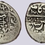 Barakzai, AR half rupee, Sher `Ali, 1287AH