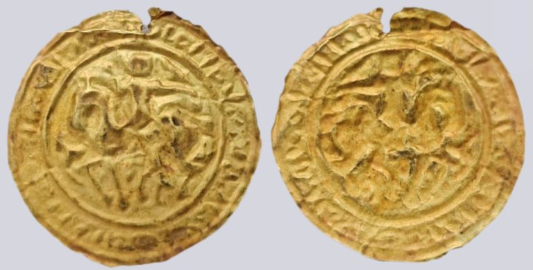 Mongol conquest of Central Asia, AV bracteate, 13th cent. AD