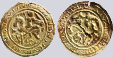 Mongol conquest of Central Asia, AV bracteate, 13th cent. AD