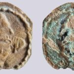 Iranian Huns, AE bracteate of Alkhon style