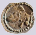 Iranian Huns, AE bracteate of Alkhon style - Image 2