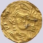 Central Asia / Silk Road, AV bracteate, imitations of Byzantine style