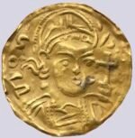 Central Asia / Silk Road, AV bracteate, imitations of Byzantine style