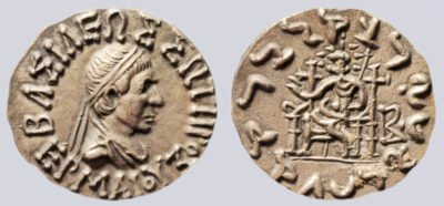 Indo-Greek Kingdoms, AR drachm, Hermaeus