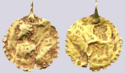 Central Asia, AV bracteate of Hunnic style