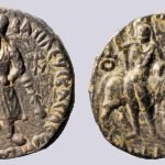 Kushans, AE tetradrachm, Vima Kadphises